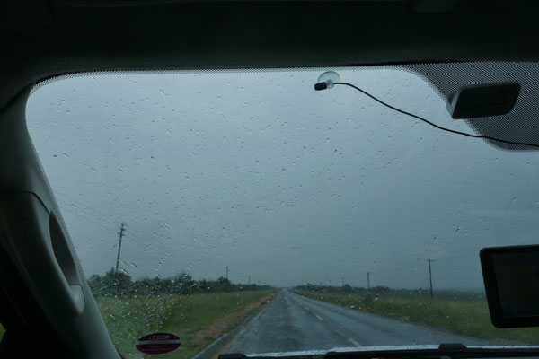 Regen in Südafrika, noch schlimmer als in Deutschland, aber für die Gegend wichtig!