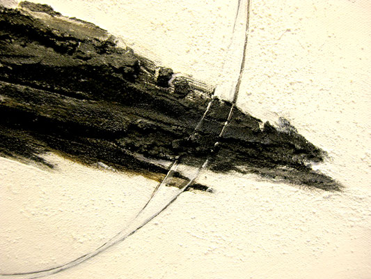 Ausschnitt,Sand und Acryl auf Leinwand, 60x180cm