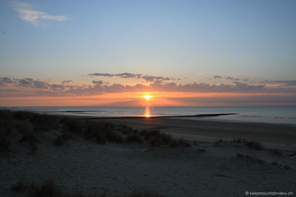 Sonnenuntergang in Ostende