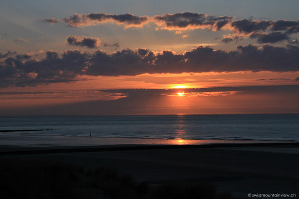 Sonnenuntergang in Ostende