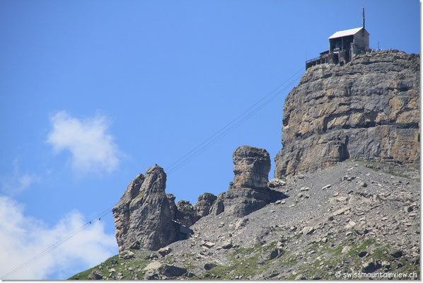 Blick hinauf zur Birg
