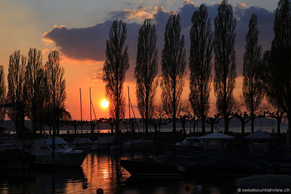 First sunset in Unteruhldingen