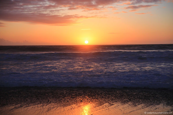 Sonnenuntergang bei Newquay