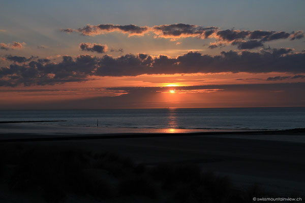 Sonnenuntergang in Ostende