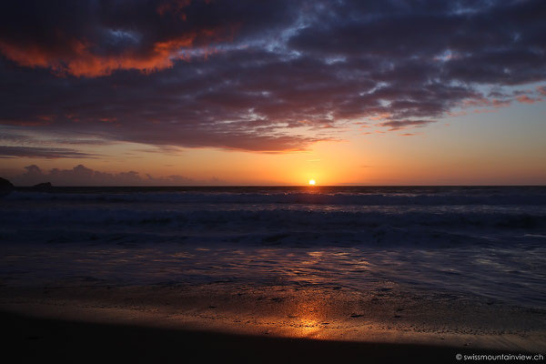 Sonnenuntergang bei Newquay