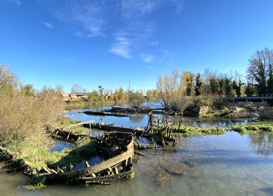 Schiffsfriedhof an der Brenta