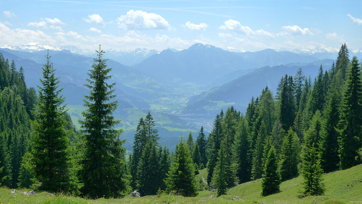 22.6.14, Talblick nach Werfenweng