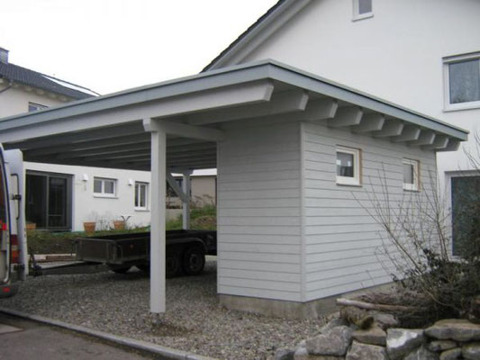 Neubau Carport Zimmerei Mayer Kisslegg