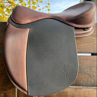Fianci 18" Platinum Leder braun, Blatt cinghialino schwarz single