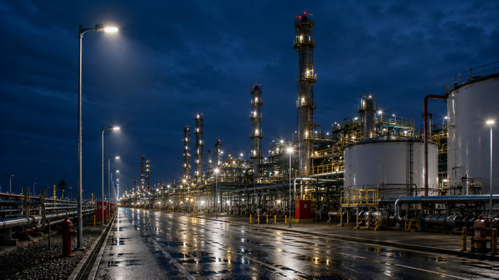 ATEX Straßenbeleuchtung in Raffinerien