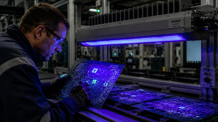 EX-Schutz UV-Prozessleuchte zur Fehlererkennung auf Leiterplatten