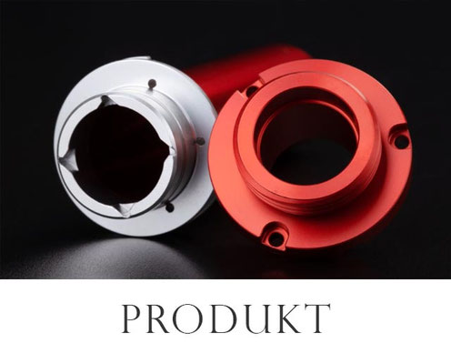 Produktfotografie in Erlangen  Bespielbild: Hochwertig ausgeleuchtete technische Bauteile vor schwarzem Hintergrund – professionelle Produktbilder für Unternehmen.