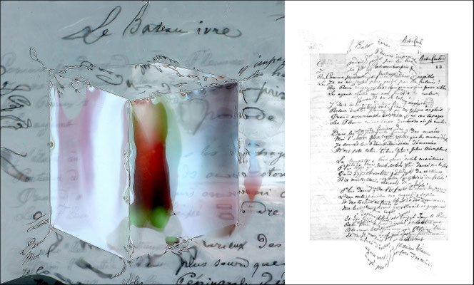 La lettre manuscrite du bateau ivre, écrite par Paul Verlaine