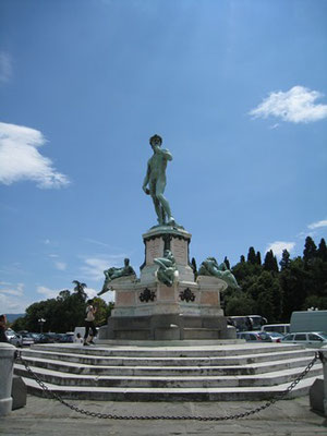 ミケランジェロ広場のダヴィデ像(レプリカ ）