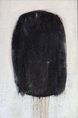 The Beautiful Healing Tree - Black, 2014, acrylic on canvas, 30 x 20 cm 