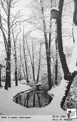 «Ригас Балсс» 20.01.1981. Зима в парке Аркадия.