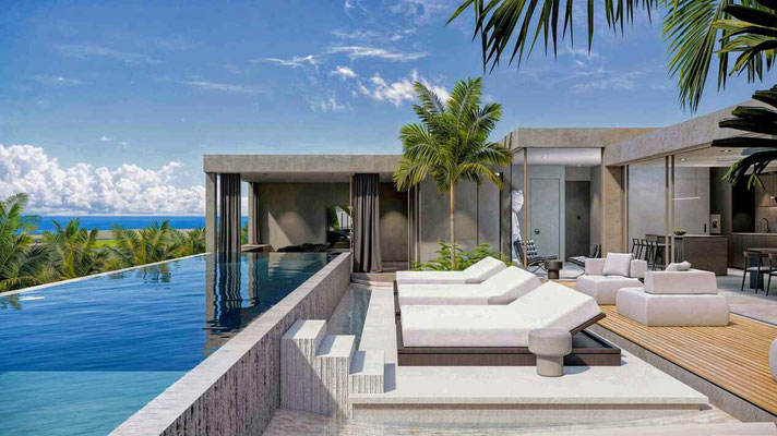 Candidasa leasehold villa for sale with ocean views