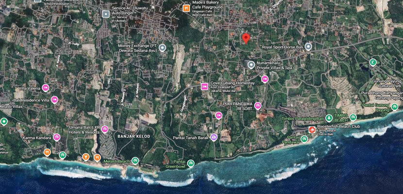 Dijual tanah di Pandawa
