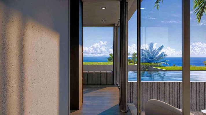 Candidasa leasehold villa for sale with ocean views