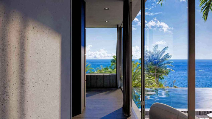 Candidasa leasehold villa for sale with ocean views