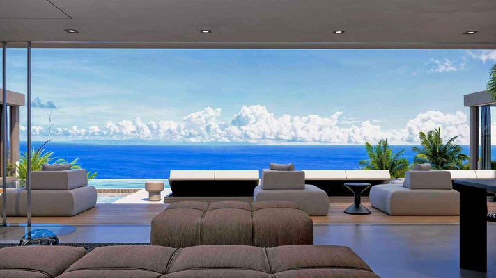 Candidasa leasehold villa for sale with ocean views