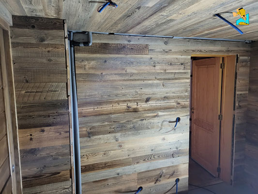 Ski Room en vieux bois concept bois Verchaix