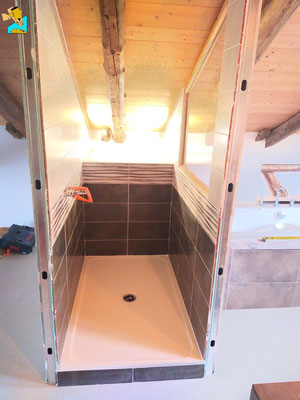 Salle d'eau et salle de bain sur morillon verchaix samoens concept bois 