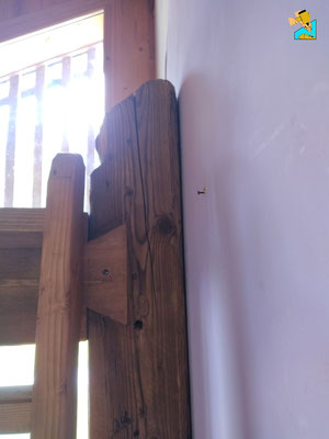 Lit en hauteur sur Morillon samoens verchaix en vieux bois
