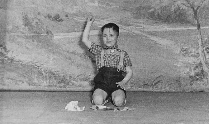 (0419) Theateraufführung in der Gaststätte Ney, Wilfried Thieme, um 1962