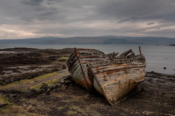 Boote in Salem, Mull