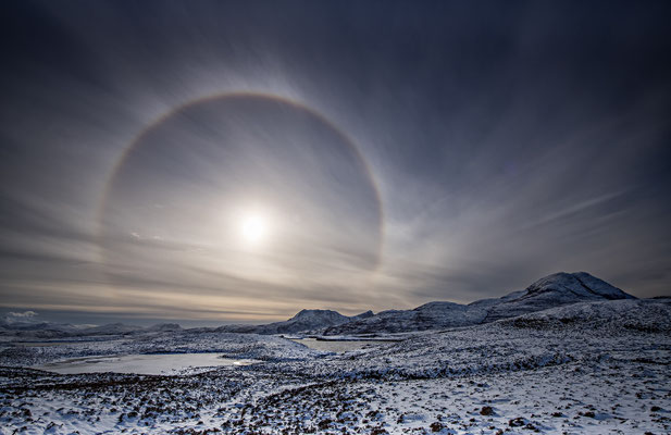 Halo bei Knockan Crag