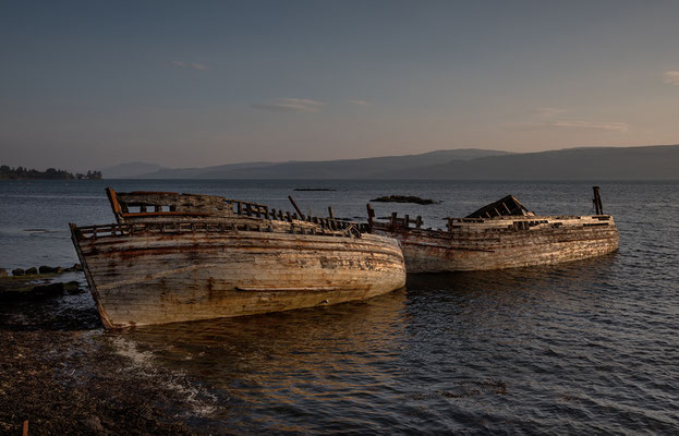 Boote in Salem, Mull