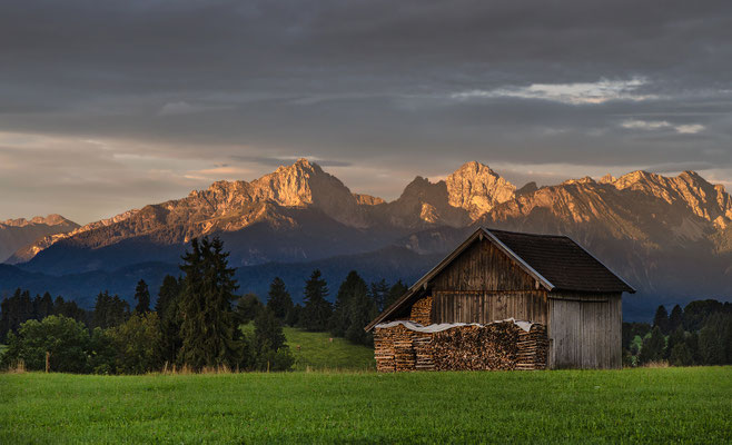 Hütte vor Aggenstein