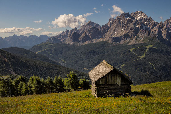 Blick vom Karnischen Höhenweg auf die Sextner Dolomiten