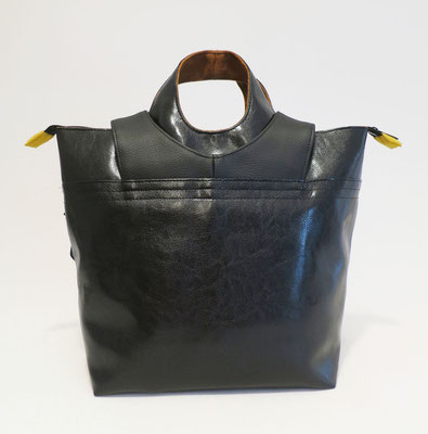 Sacados MM Skaï Noir mat et Noir brillant