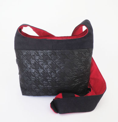 Bandoulière PM Tissu matelassé Noir Alcantara Noir 