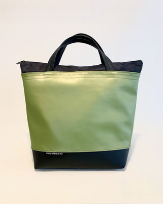 Sacados Light Skaï vert brillant Skaï noir Alcant noir inter vert anis