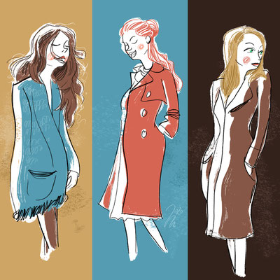Editorial illustration | 2020 | Tags: Illustration, editorial, girls, frauen, mode, fashion
