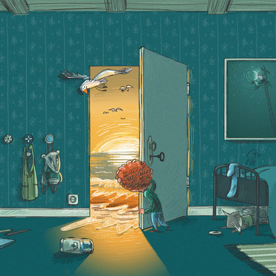 Illustration Kinderbuch / Bilderbuch "Die Tür" – Illustration picture book 'Open The Door'