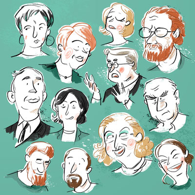 Freie Arbeit | 2020 | Tags: Illustration, Gesichter, Portrait, Menschen, people