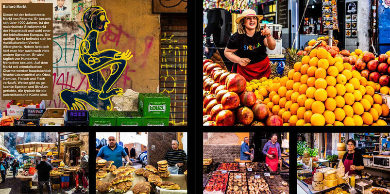 ältester Markt Ballaro in Palermo  - Reisebildband Sizilien