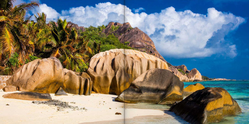 Bildband Seychellen, Reisefuehrer, Guide, Reisebildband, Raimund Franken, Traumstrand Anse Source d'Argent auf La Digue