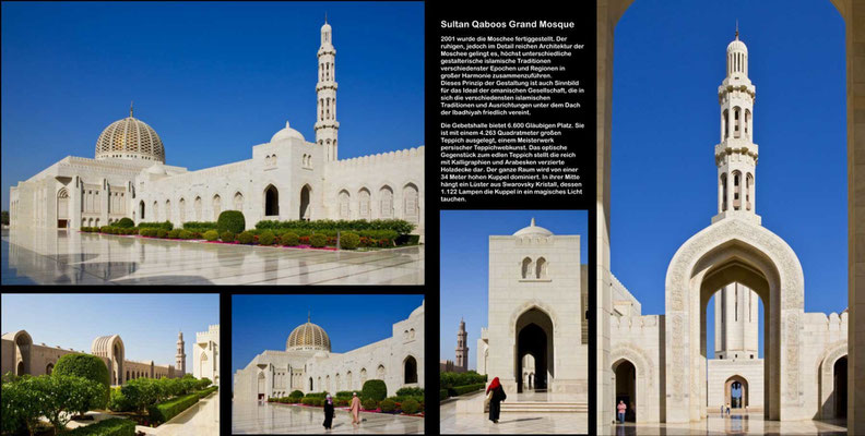 Bildband Oman, Reisefuehrer, travel guide, Reisebildband, Raimund Franken, Sultan Qaboos Grand Mosque, Muskat