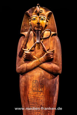 Sarg von Ramses II aus Zedernholz mit seiner Kartusche
