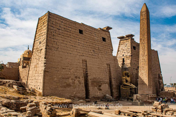 Eingangspylon Luxor-Tempel, Bildband Luxor-Theben, Ägypten