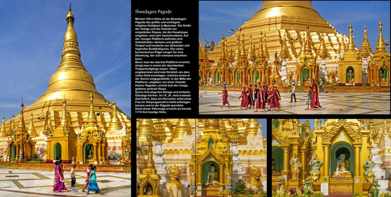 Bildband Myanmar, Reisefuehrer, travel guide, Reisebildband, Raimund Franken, Shwedagon Pagode, Yangoon,