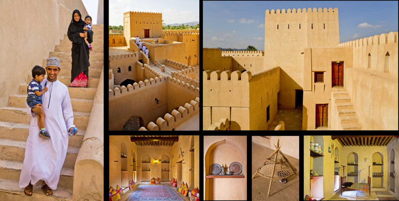 Bildband Oman, Reisefuehrer, travel guide, Reisebildband, Raimund Franken, Fort von Nizwa, Oasenstadt Nizwa