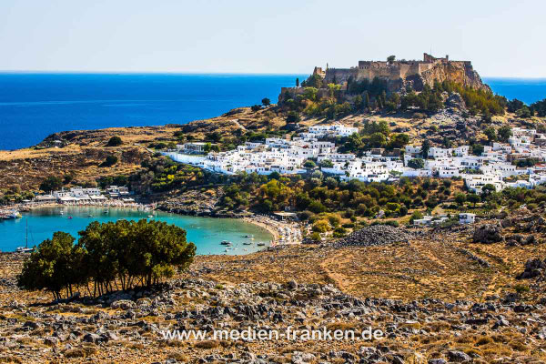 Lindos mit Akropolis, Reisebildband Rhodos