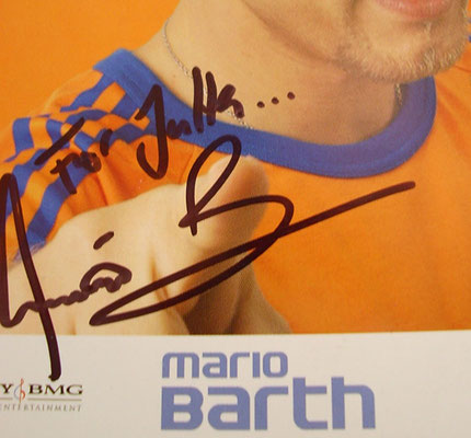 Mario Barth - Autogramm für Jutta Rudolph