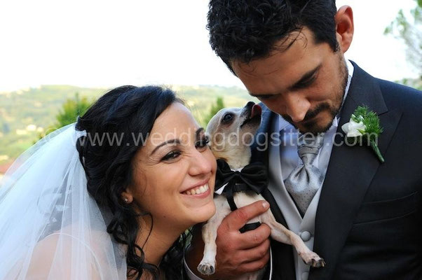 SPOSI ROMA CON CHIHUAHUA ABBAZIA DI FARFA